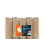 Heizfuxx Nestro XL Blau Holzbriketts Hartholz – 960 kg Palette (96×10 kg), Heizwert ≥4,8 kWh/kg, Rundbriketts Heizfuxx