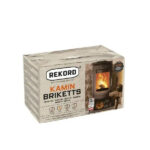 Rekord Braunkohlebriketts – 900 kg Palette (90×10 kg), Heizwert ca. 5,3 kWh/kg, Kamin- & Ofenbriketts Rekord