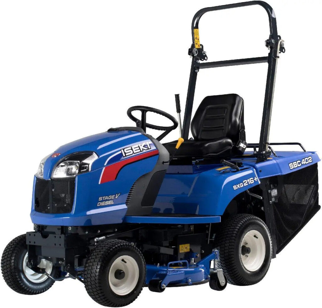 ISEKI Diesel Rasentraktor – 15 PS, 102 cm Schnittbreite, 380 L Fangkorb, Hydrostat, Aufsitzmäher Iseki