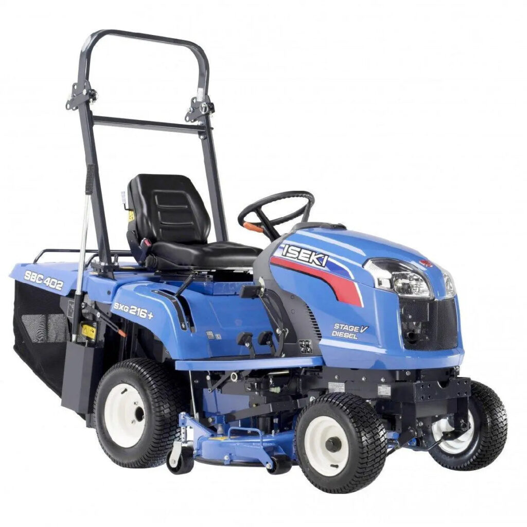ISEKI Diesel Rasentraktor – 15 PS, 102 cm Schnittbreite, 380 L Fangkorb, Hydrostat, Aufsitzmäher Iseki