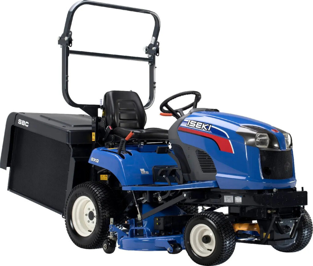 ISEKI Diesel Rasentraktor – 20 PS, 122 cm Schnittbreite, 590 L Fangkorb, Hydrostat, Profi-Aufsitzmäher Iseki
