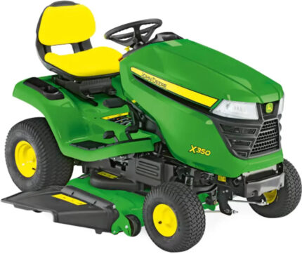 John Deere X350 Rasentraktor ohne Mähwerk, 19,1 PS Kawasaki V-Twin, Hydrostat John Deere