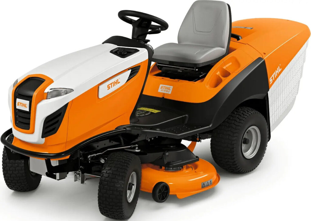 STIHL Aufsitzmäher RT 5112 Z, 110 cm Schnittbreite, 2-Zylinder Motor, 350 L Fangkorb, Hydrostat STIHL