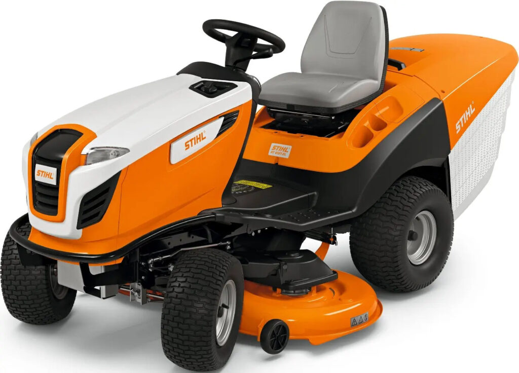 STIHL RT 6112 ZL Aufsitzmäher 110 cm, 16,6 PS, Hydrostat, 350 L Fangkorb, Tempomat STIHL