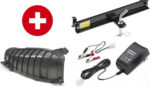 STIGA Tornado 5108 W Rasentraktor, 108 cm Schnittbreite, 18,9 PS V-Twin Motor, Hydrostat, Seitenauswurf, inkl. Mulchkit, Anhängekupplung und Batterieladegerät Stiga