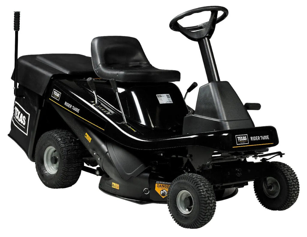 Texas Aufsitzmäher Rider 7600E 3in1, 76 cm Schnittbreite, 432 cm³ Motor, Schaltgetriebe, inkl. Mulchkit Texas